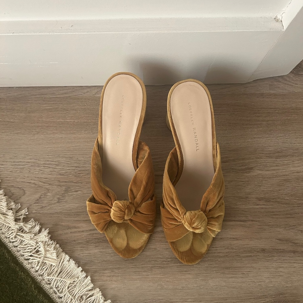 loeffler randall suede mules